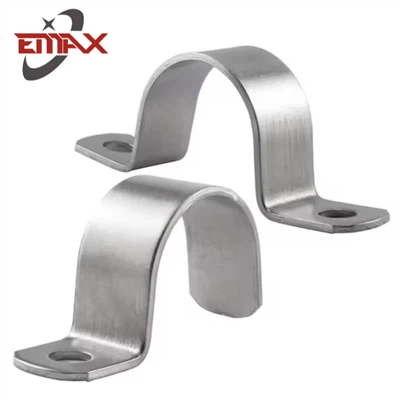 Cruach Dhosmálta Uilíoch Galvanized Dhá Poll Strap U Cineál Hose Clamp